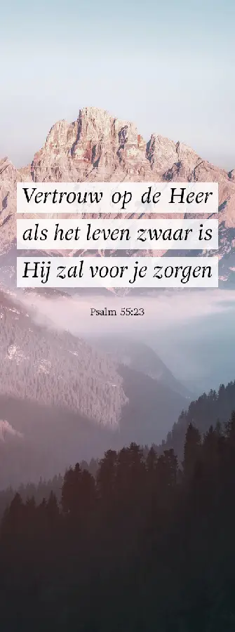 Boekenlegger Vertrouw op de Heer