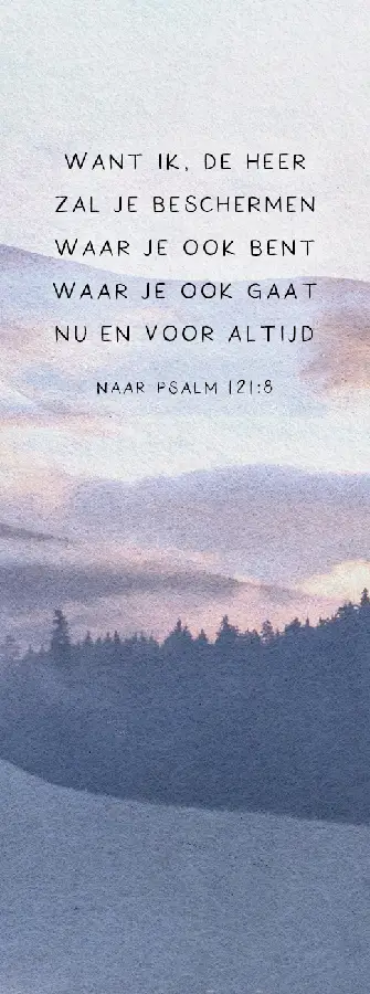 Boekenlegger De Heer zal je beschermen