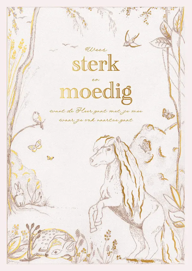 Poster A4 Wees sterk en moedig