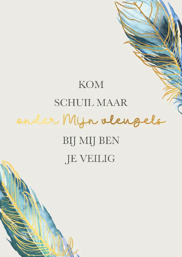 Poster A4  Kom schuil maar