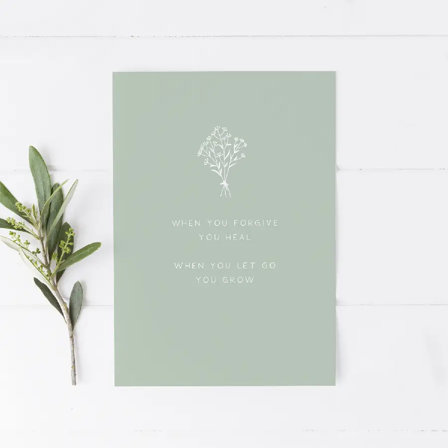 When you forgive you heal