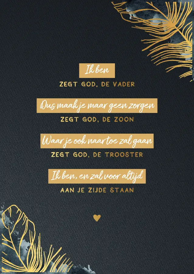 Ik ben zegt God, de Vader