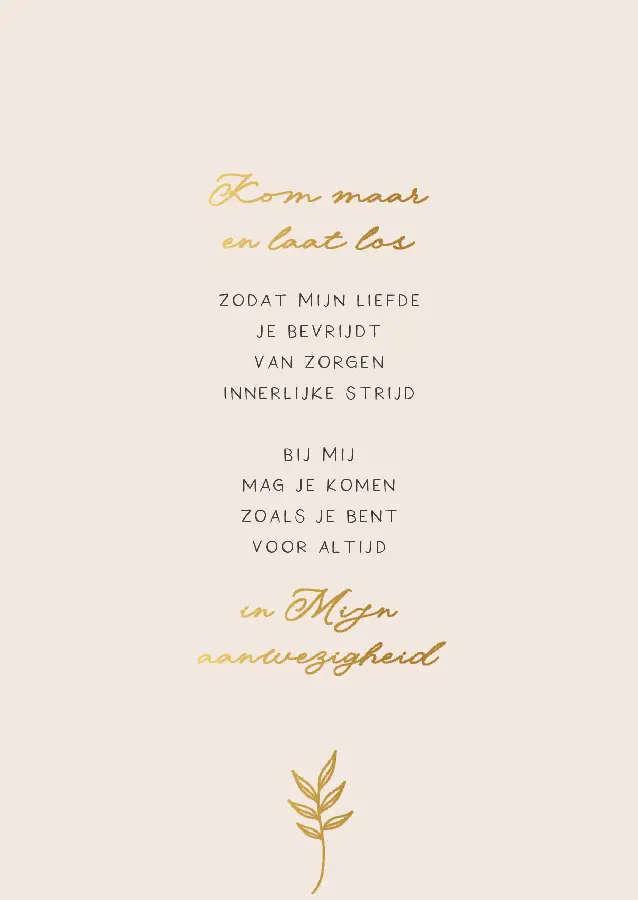 Kom maar en laat los