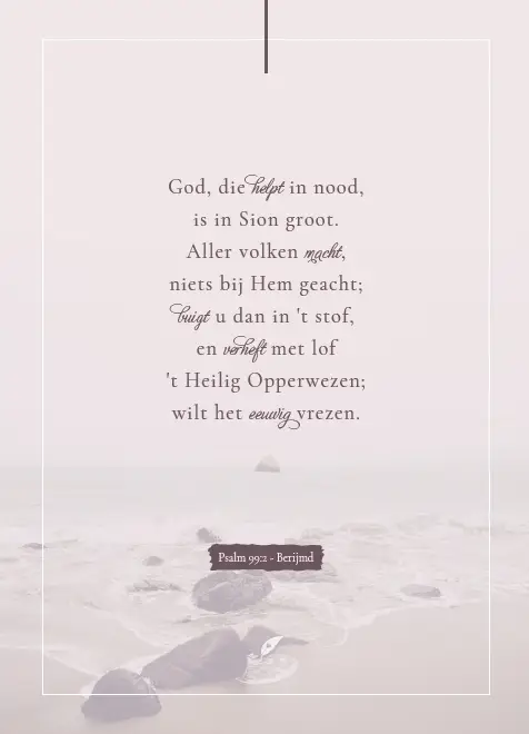 God, die helpt in nood