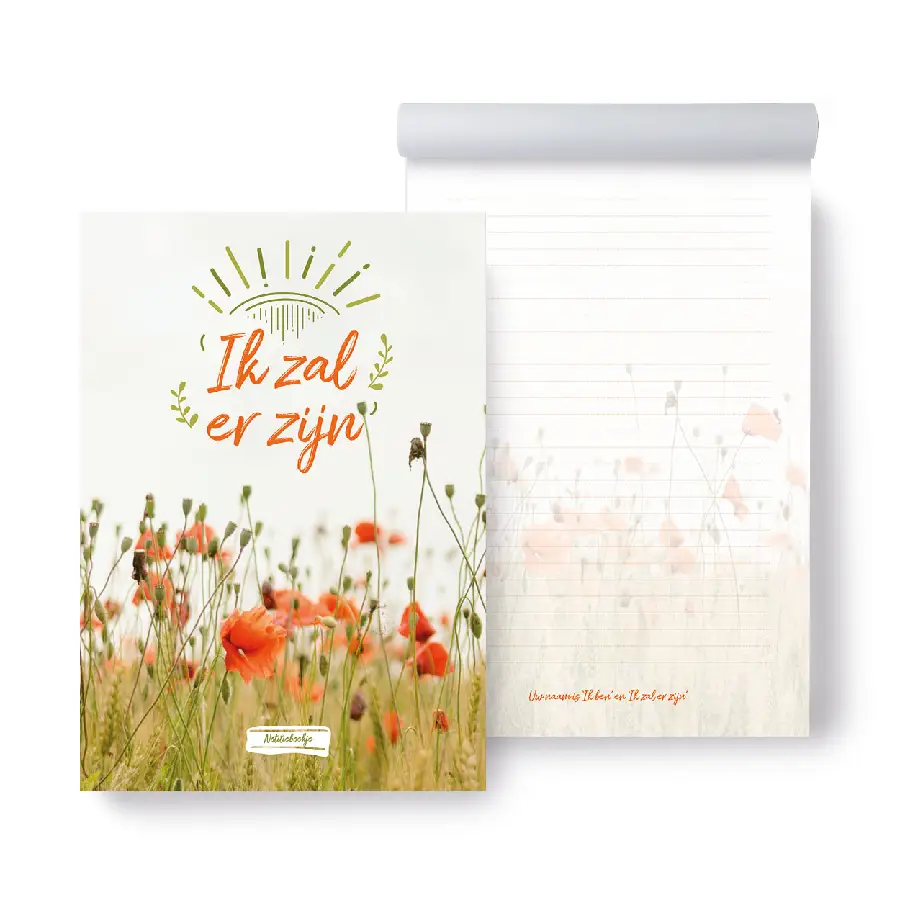 Notitieblok Ik zal er zijn
