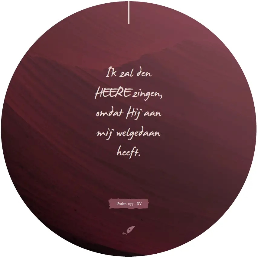 Muurcirkel Ik zal den HEERE zingen