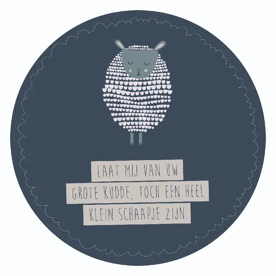 Muurcirkel Laat mij van Uw grote kudde