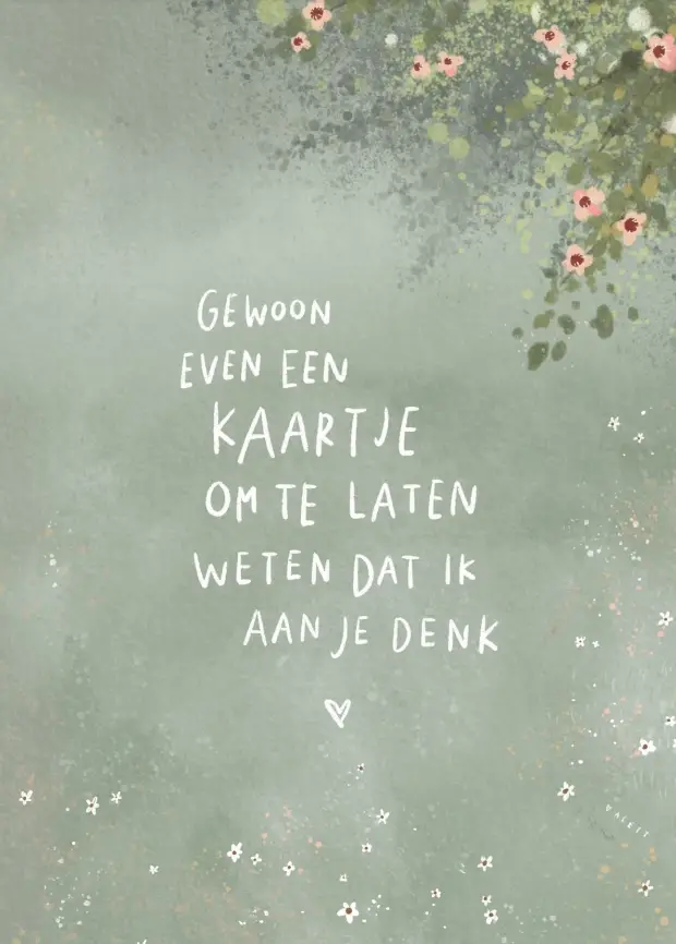 Gewoon even een kaartje