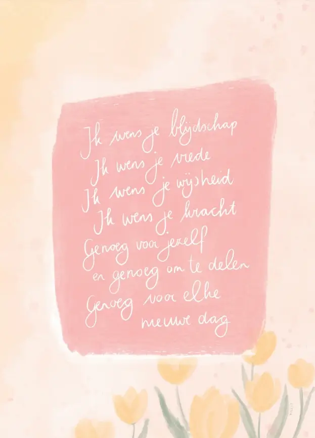 Ik wens je blijdschap