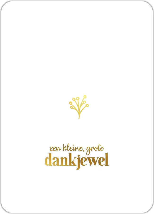 Bedankt