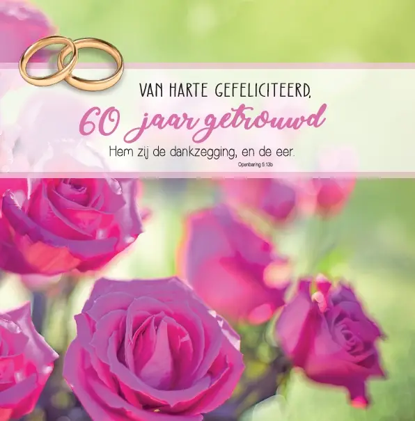60 jaar getrouwd m/t