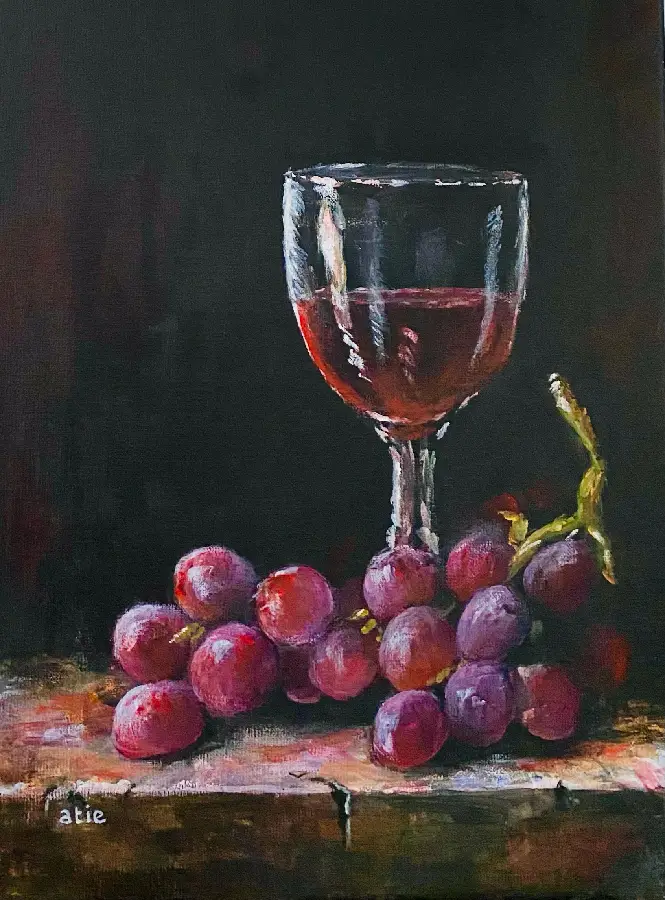 Blanco - Wijnglas/druiven