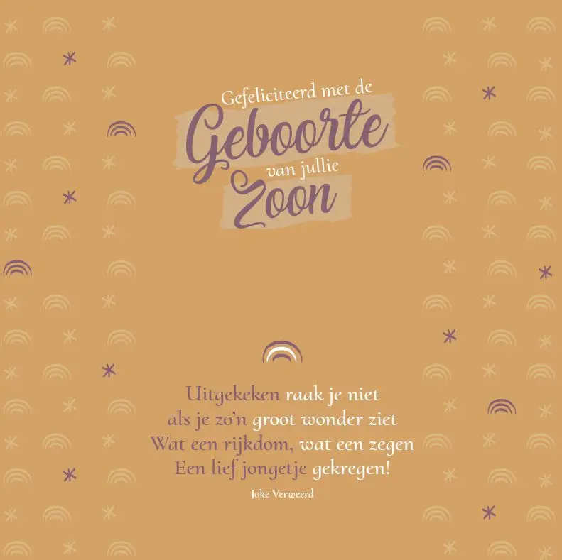 Wenskaart Hartelijk Gefeliciteerd