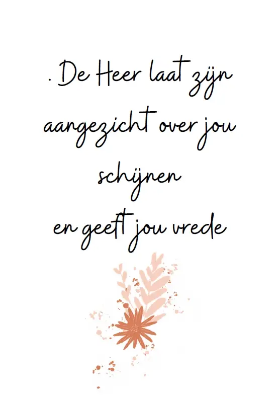 De Heer laat zijn aangezicht