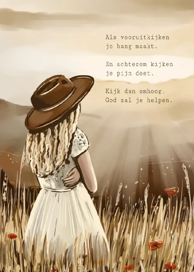 Poster A5 Als vooruitkijken