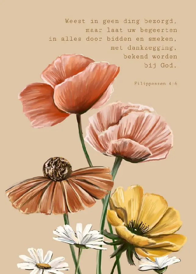 Poster A5 Weest in geen ding bezorgd