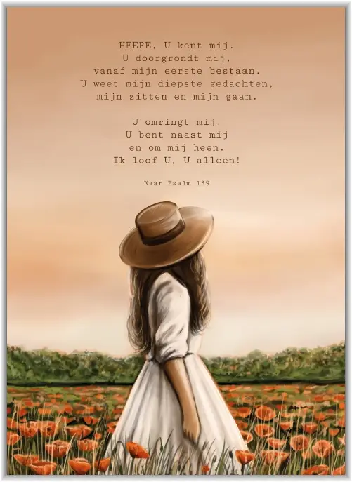 Poster A5 Hoop op God