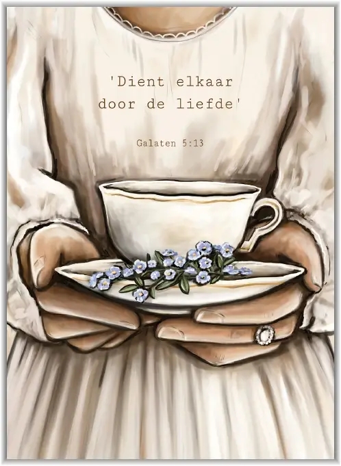 Poster A5 Want Ik heb u een voorbeeld..