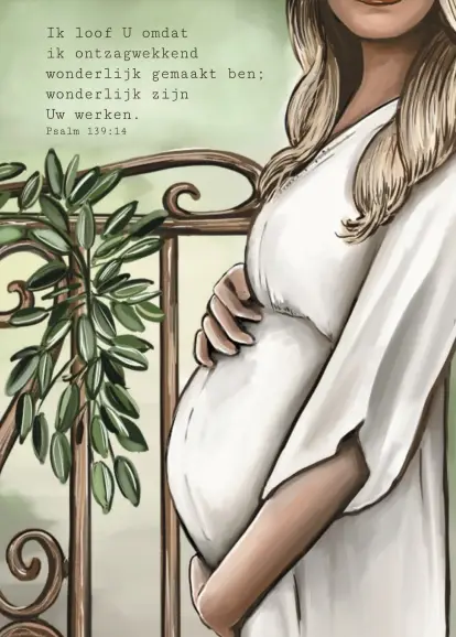 Poster A5 Ik loof U, omdat ik...