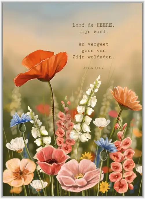 Kaartje A7  Loof den HEERE