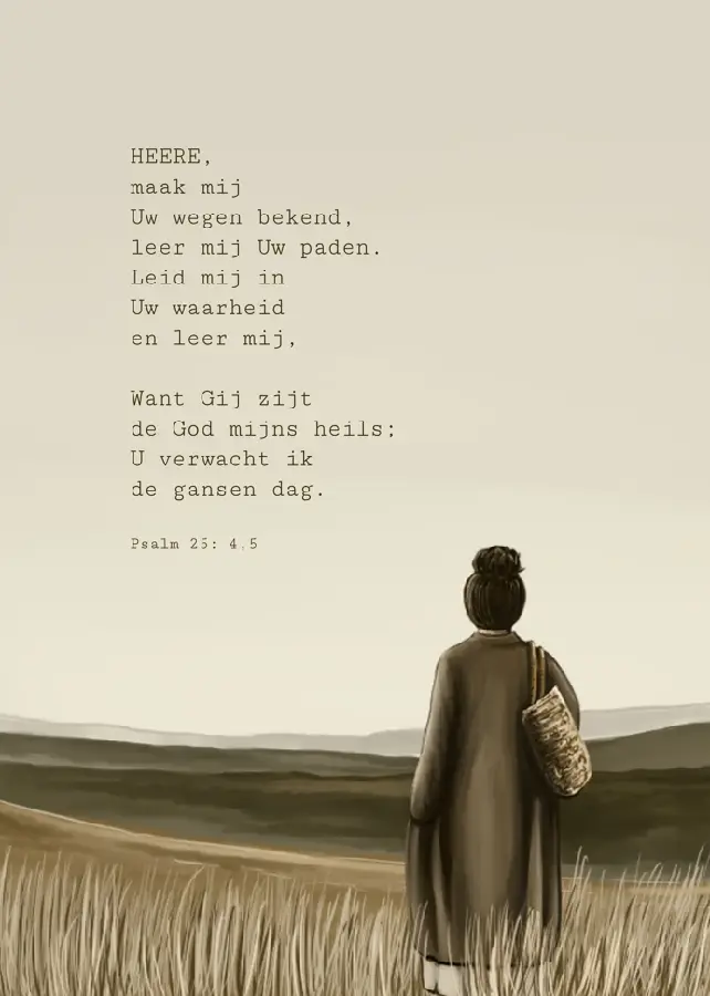 Kaartje A7 HEERE, maak mij Uw wegen