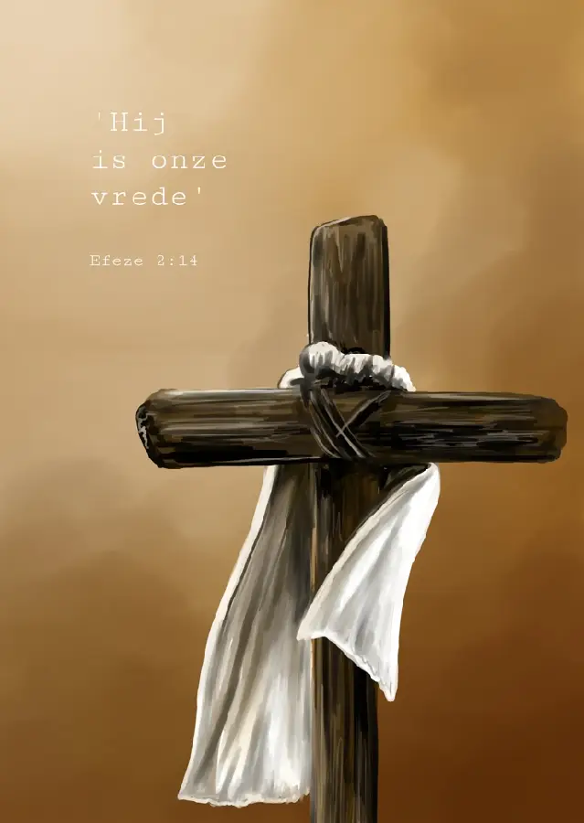 Kaartje A7 Hij is onze vrede