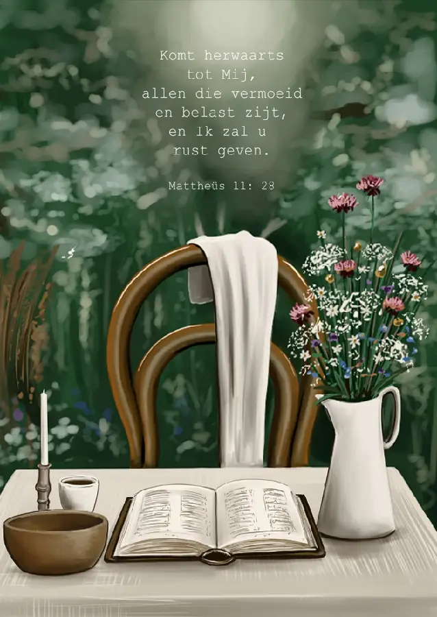 Poster A4 Komt allen herwaarts tot Mij