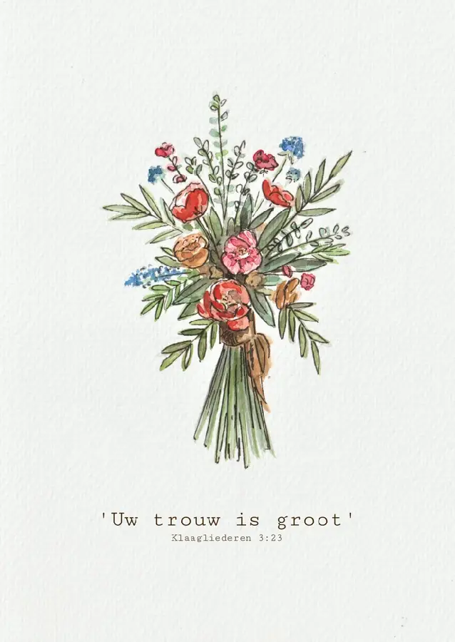 Poster A4 Uw trouw is groot