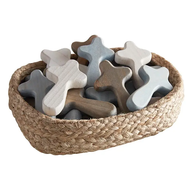 Display Crosses (24) White Grey Blue