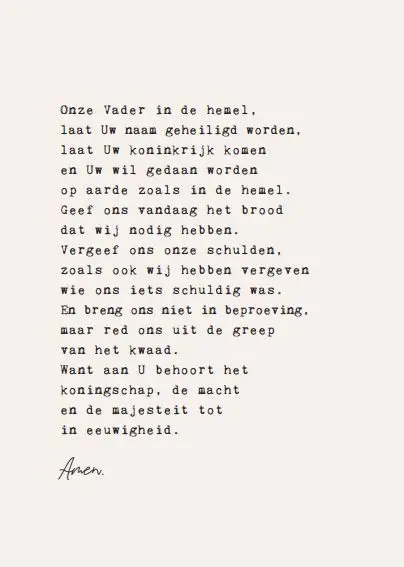 Onze Vader in de hemel