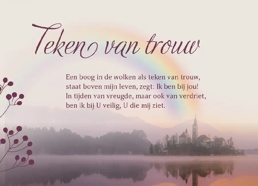 Enkele Kaart Teken van trouw