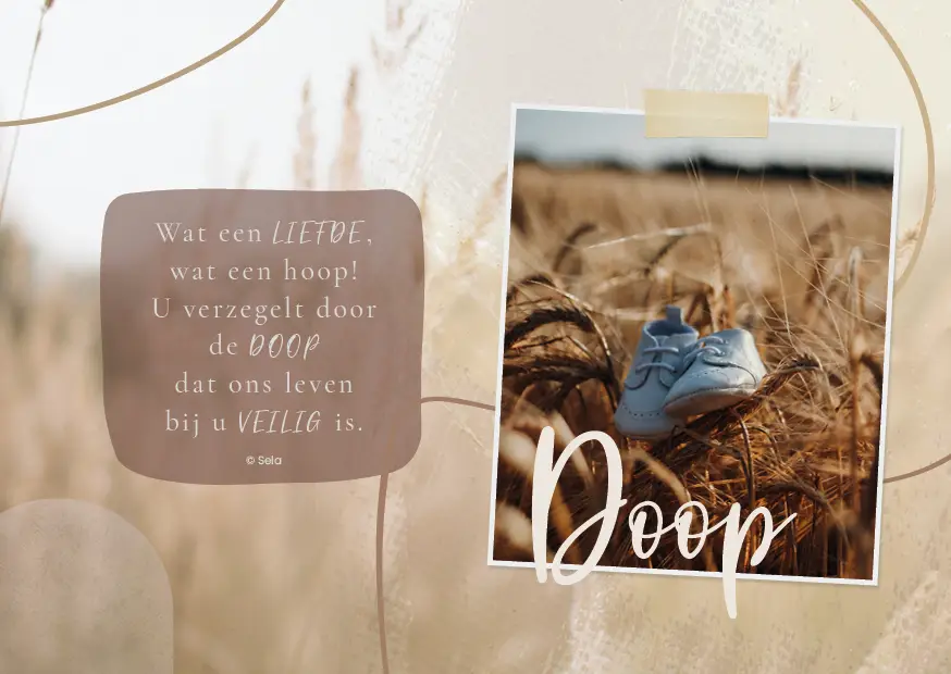 Enkele Kaart Wat een liefde (Doop)