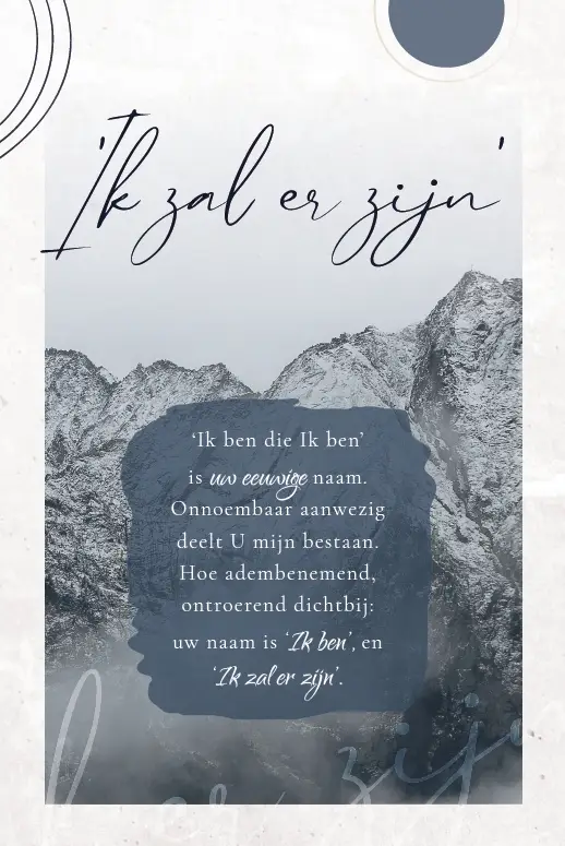 Enkele Kaart Ik zal er zijn