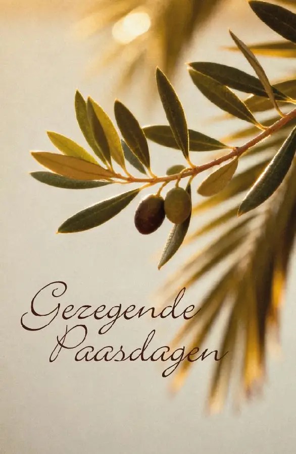 Wenskaart Gezegende Paasdagen