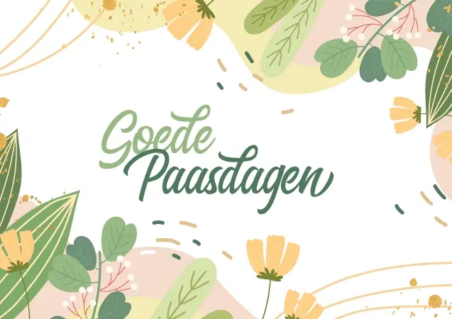 Prentbriefkaart Goede Paasdagen