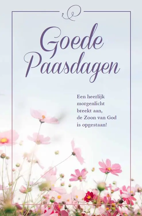 Wenskaart Goede Paasdagen