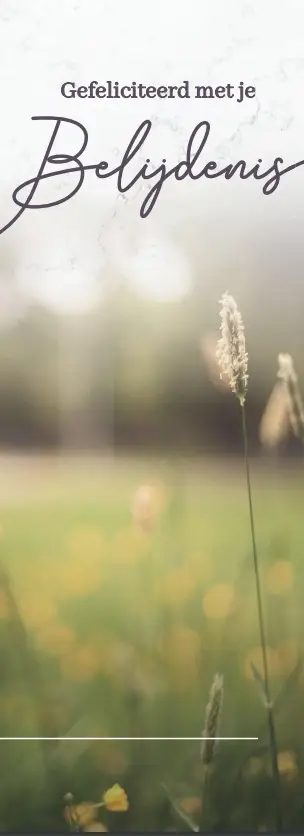 Boekenlegger Voor je Belijdenis