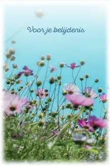Minikaartje Voor je belijdenis