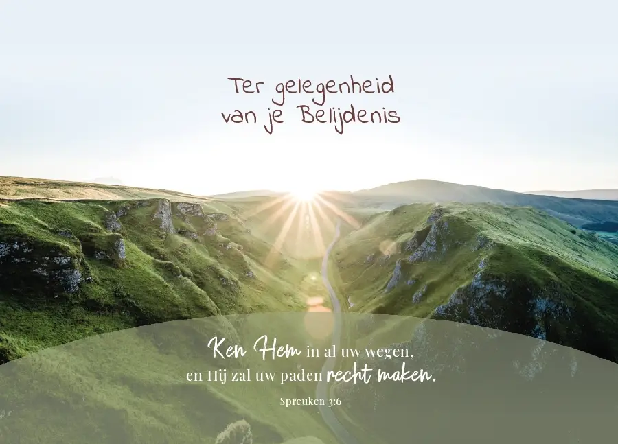 Prentbriefkaart T.Gelegenheid Belijdenis