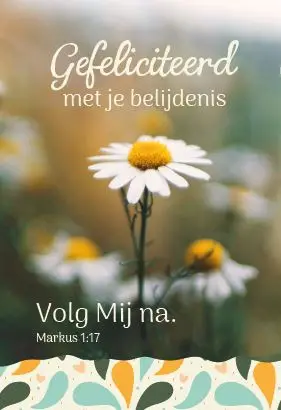 Minikaartje Gefeliciteerd je Belijdenis