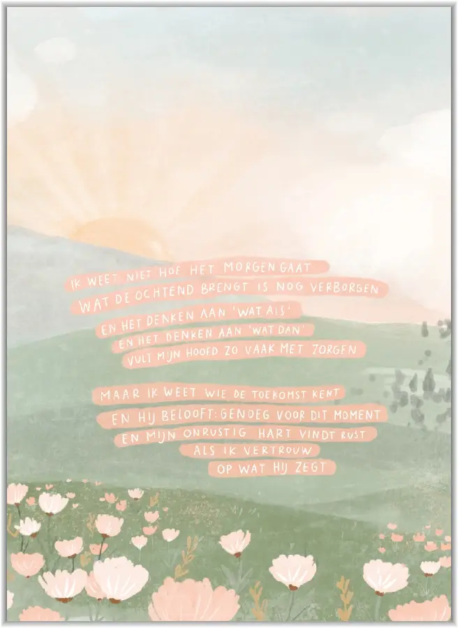 Poster A3 Ik weet niet hoe