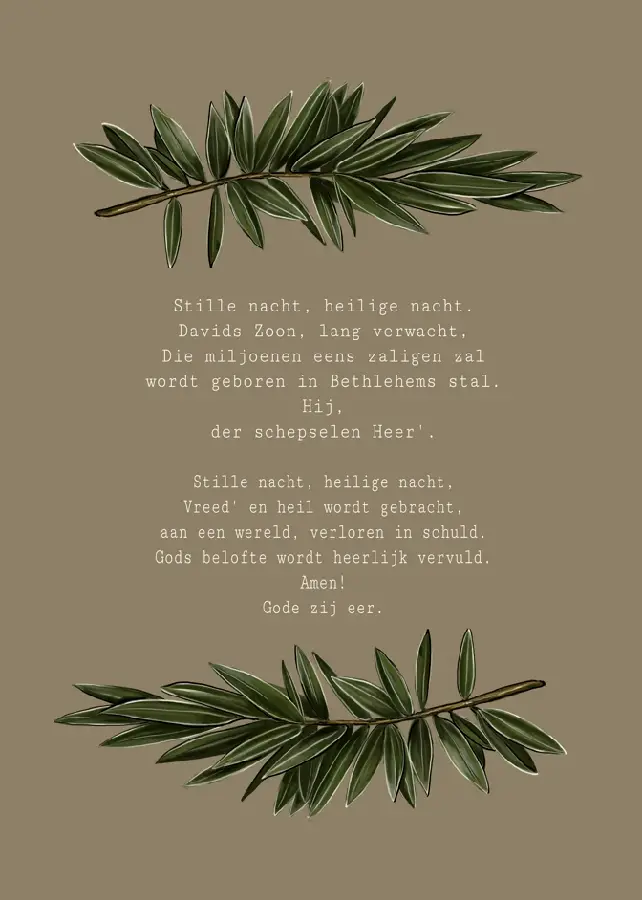 Poster A5 Stille nacht, heilige nacht