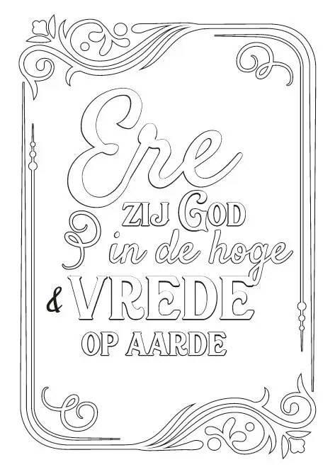 Kleurkaart Ere zij God