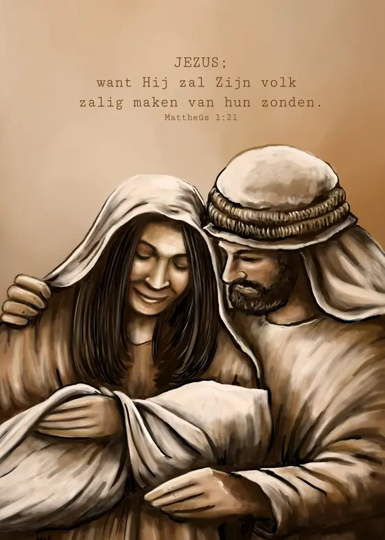 Jezus; want Hij zal ons zalig maken