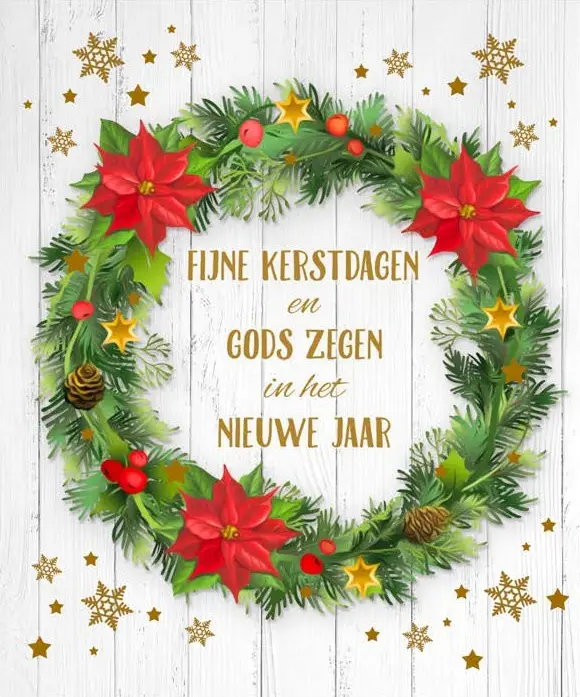 Hangdoosje Fijne Kerstdagen/Gods Zegen