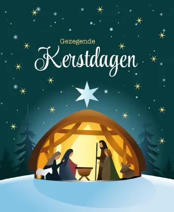 Hangdoosje Gezegende Kerstdagen