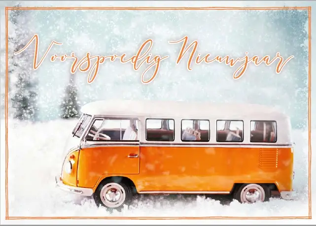 Map EK Kaart Voorspoedig Nieuwjaar