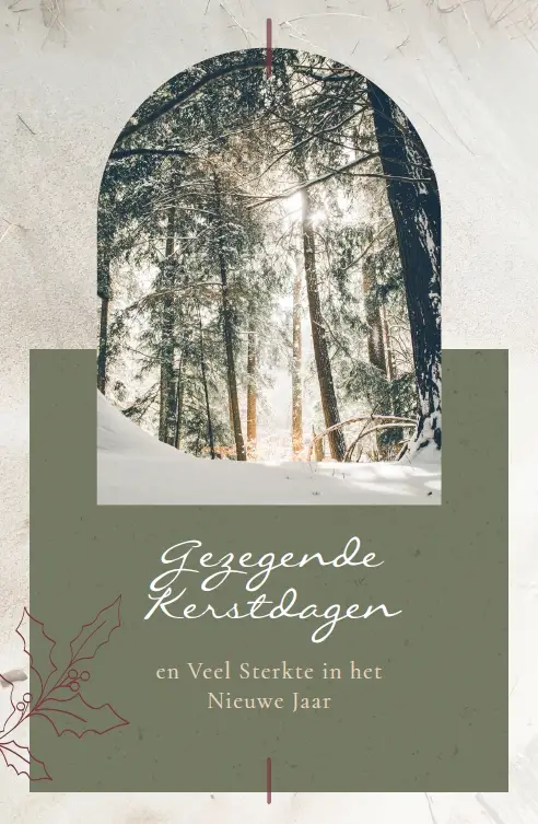 Wenskaart Gez. Kerstdagen + Veel Sterkte