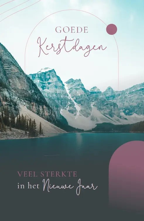 Wenskaart Gez. Kerstdagen + Veel Sterkte