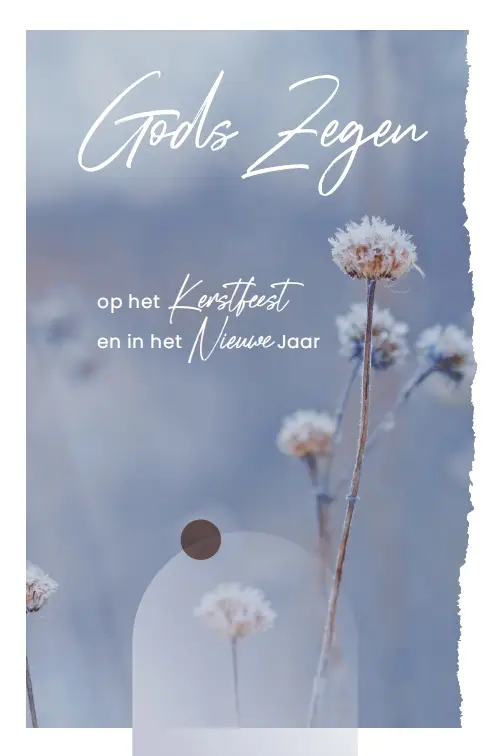 Wenskaart Goede Kerstdagen+Veel Sterkte